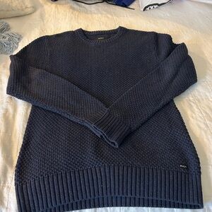 RVCA Men's Dark Blue Crewneck Sweater